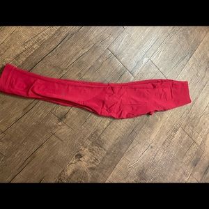 Red Lululemon Leggings
